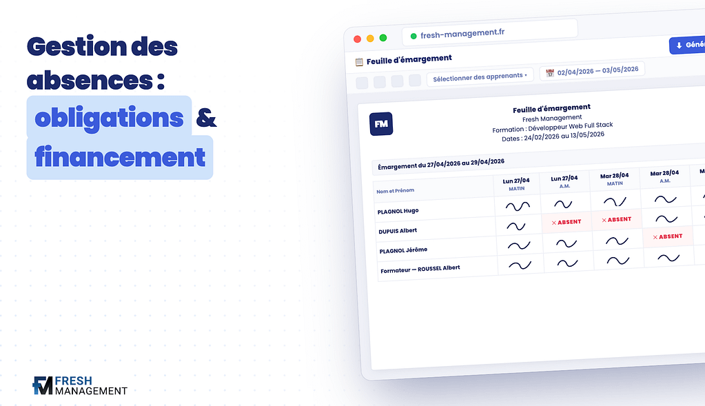 Gestion des absences en formation professionnelle